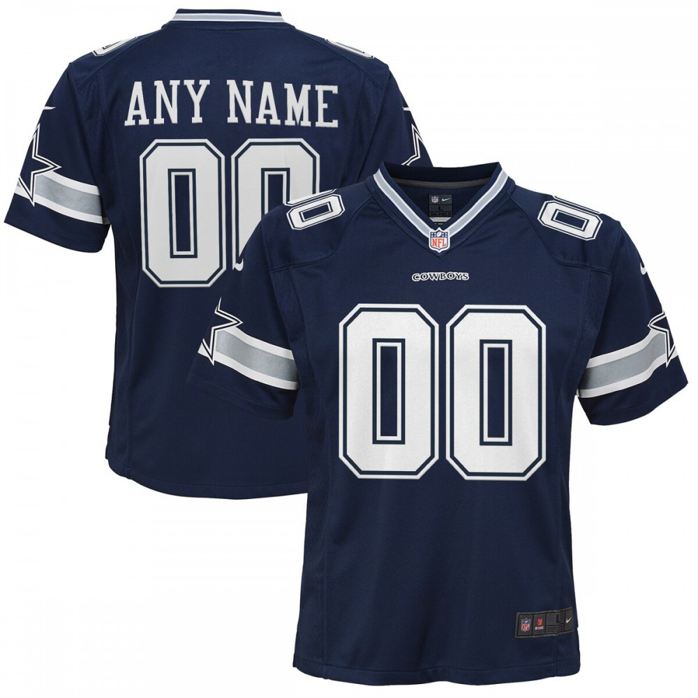 Dallas Cowboys Nike Youth Custom Game Jersey - Navy-Profan Arena